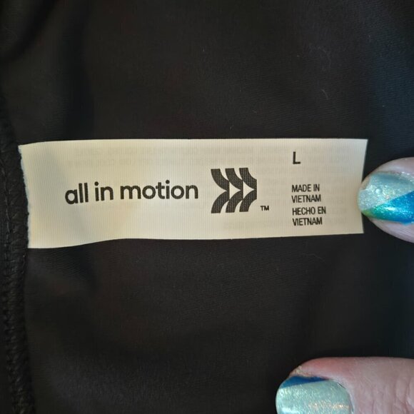NWT All in Motion Everyday Soft Longsleeve Crop - L Black - Picture 5 of 6